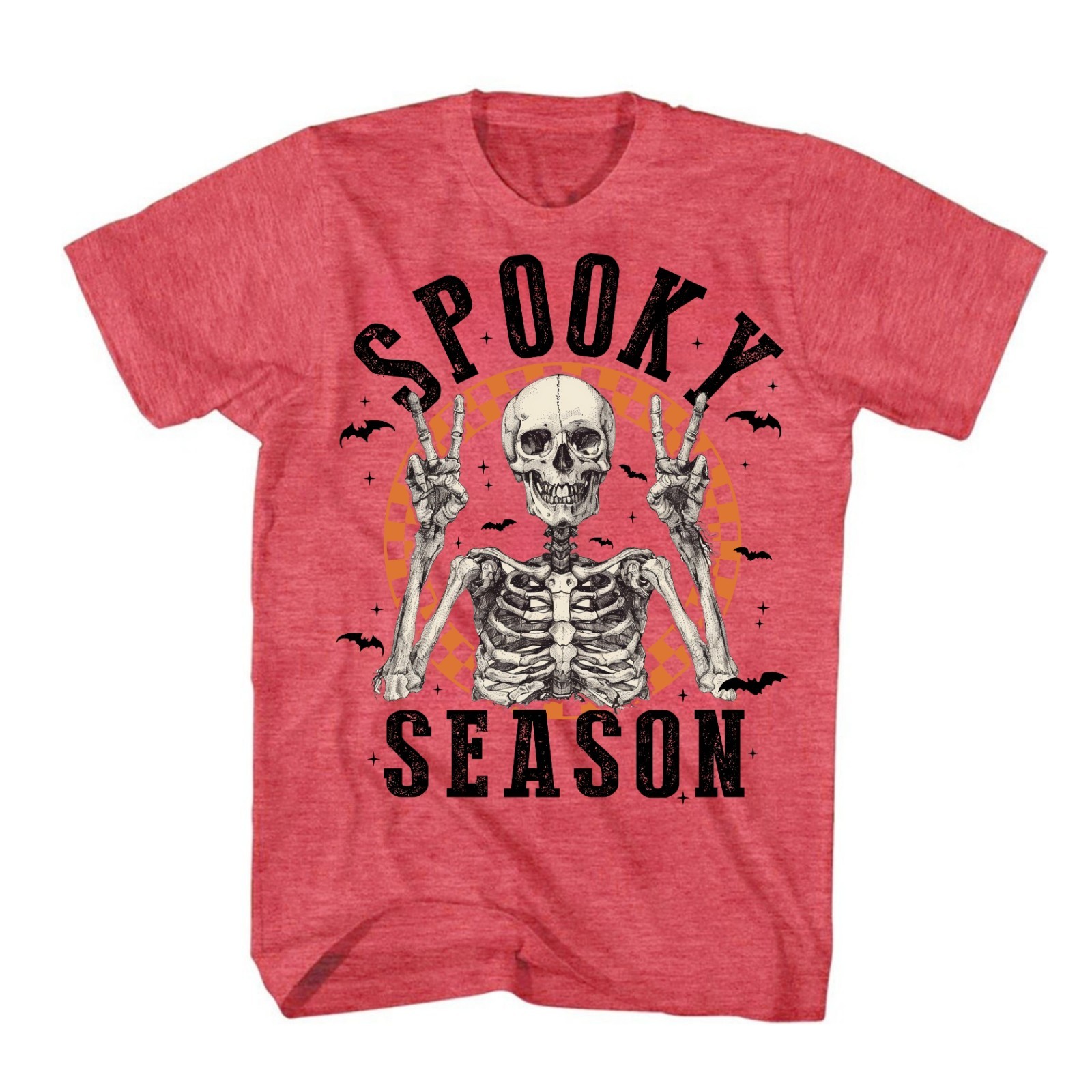 Halloween Shirt Vintage Retro Skeleton Scary Spooky Season Funny Novelty T-Shirt