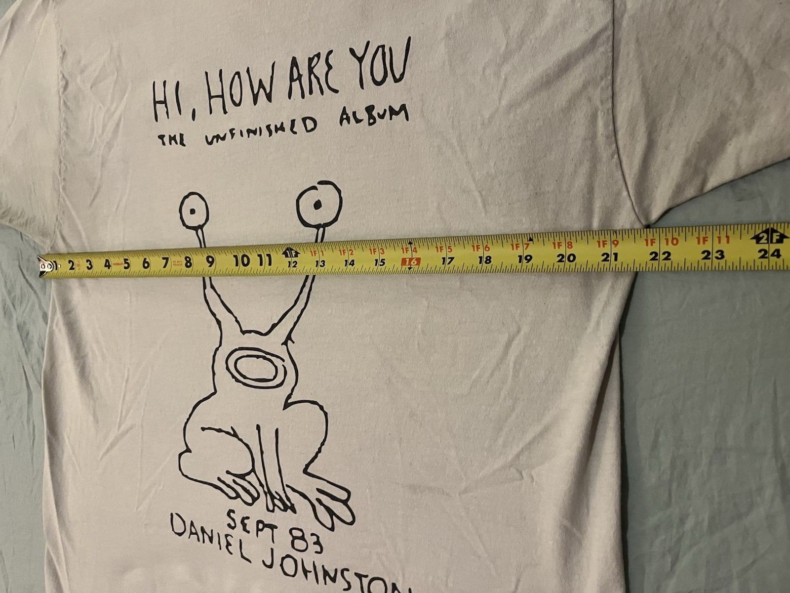 Hi How Are You T shirt Daniel Johnston The Unfinished Album Kurt Cobain Top Men