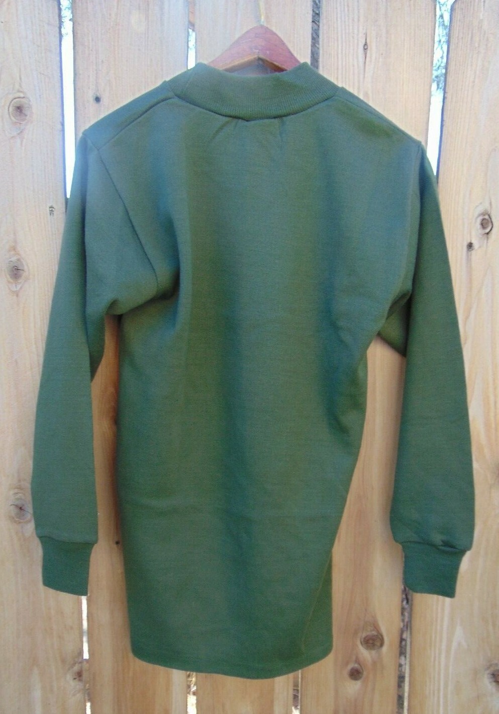 Belgian Military wool/acrylic blend O.D. night/day shirt, Size S, NOS, free ship