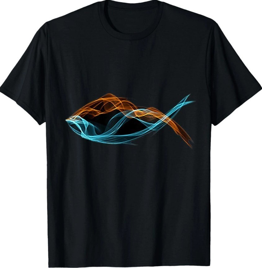 Christian Fish Symbol T-Shirt new