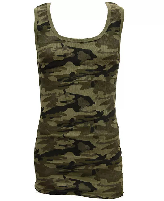 Woodland Creek Men’s Ribbed Tank Top Set of 2 in Green – X Large