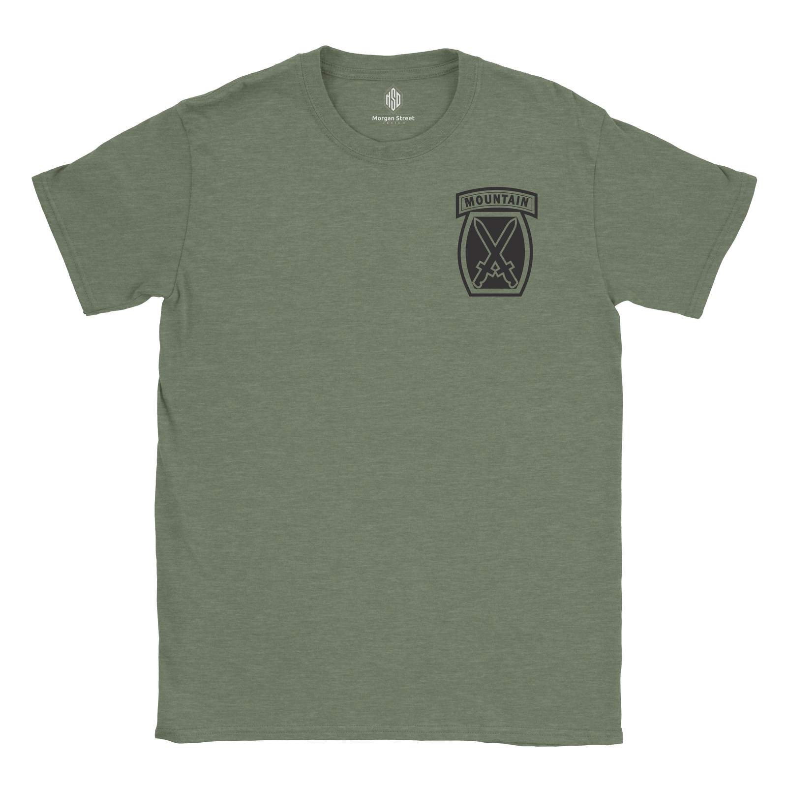 10th Mountain Division Army Triblend T-Shirt Includes Free Decal