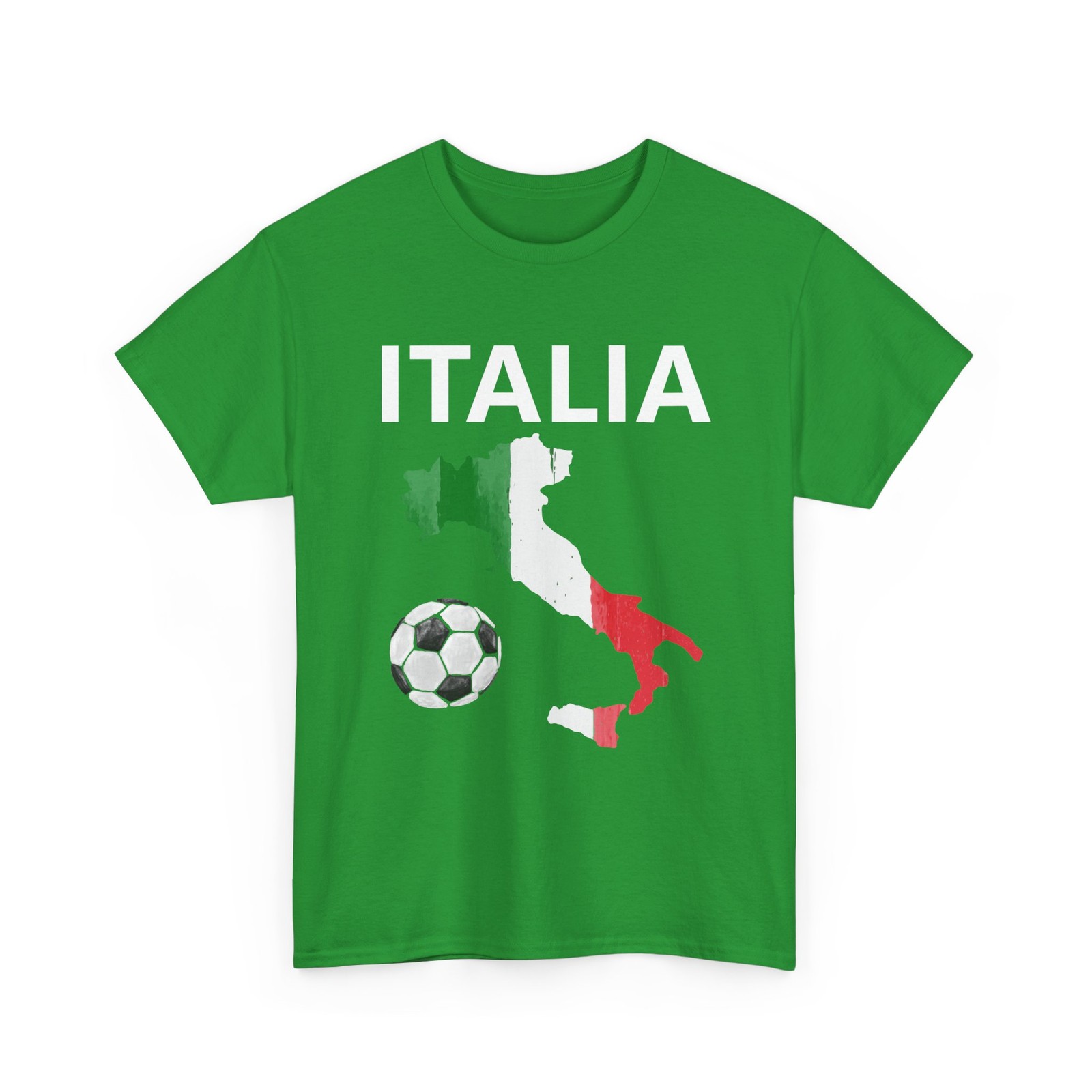 Italia Shirt, Italian Map Flag Italia Soccer Supporters Shirt