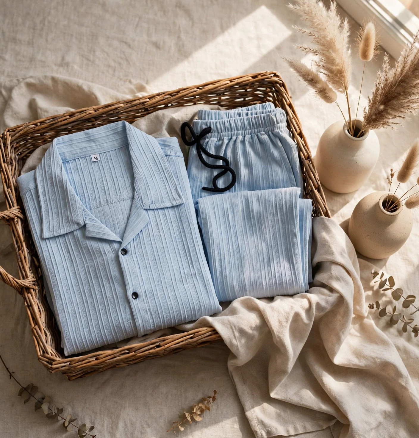 Men shirt and pant comboset