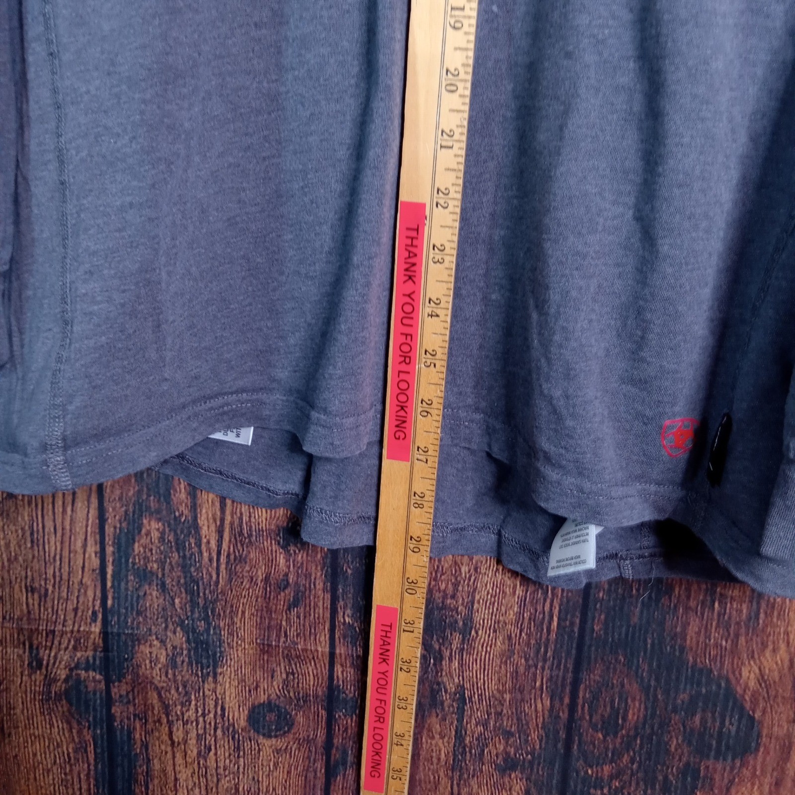 Ariat Work FR Mens XL Gray Flame Resistant Henley Long Sleeve Shirt CAT 2 NFPA