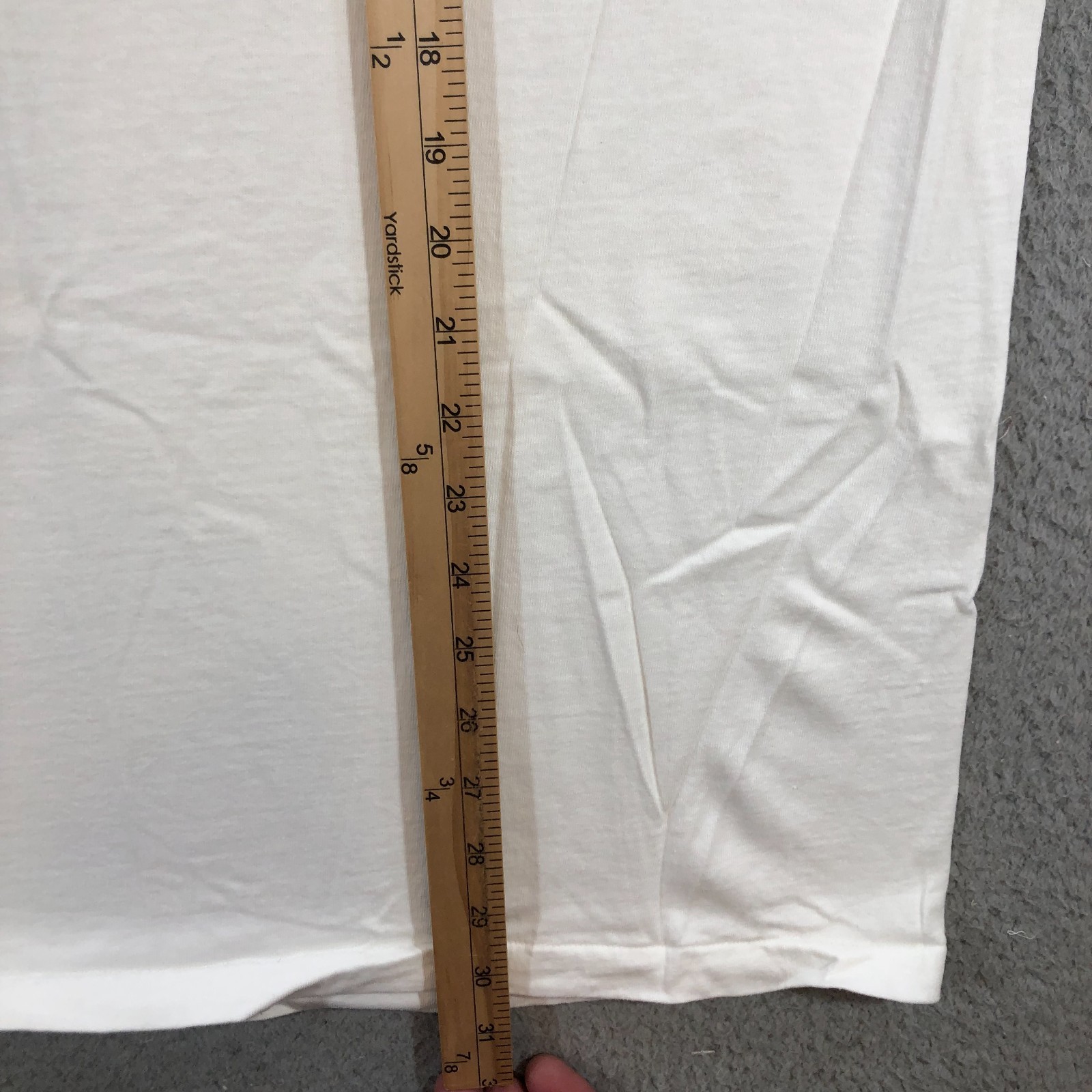vtg stafford shirt mens XXL white blank tee single stitch