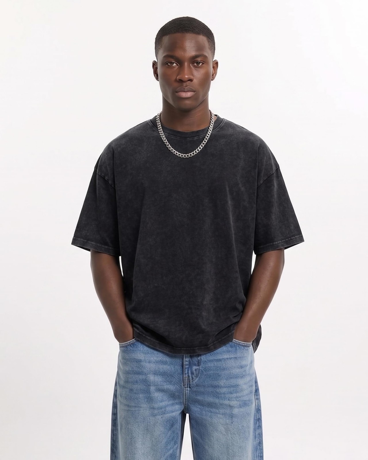 Oversized Tshirts for Men Short Sleeve Vintage Washed Basic Loose Tees 2026
