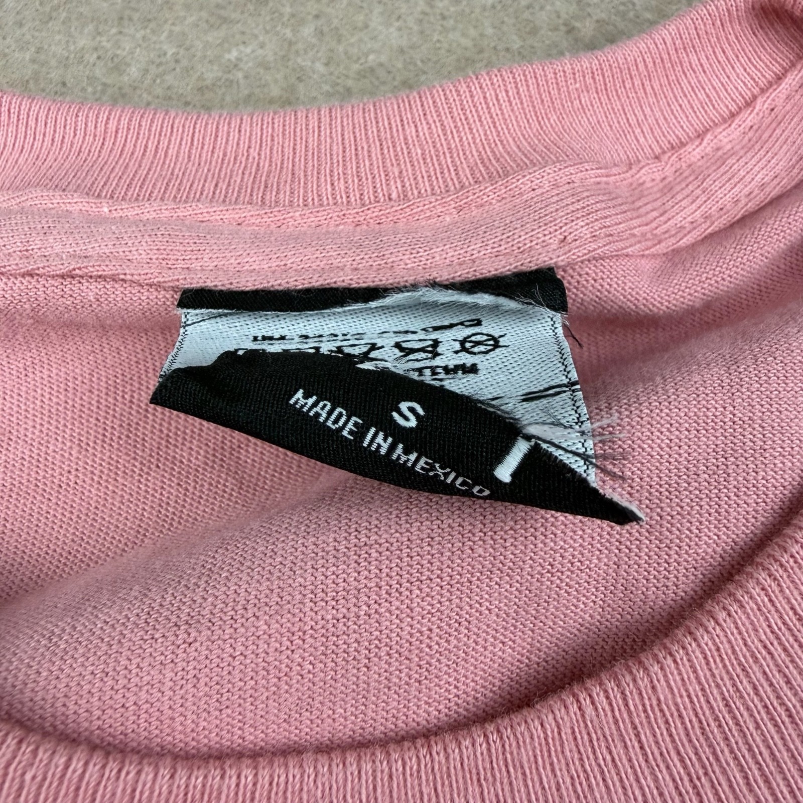 Stussy Guam Shirt Mens S Pastel Pink Logo Streetwear Skate Surf Graphic Tee