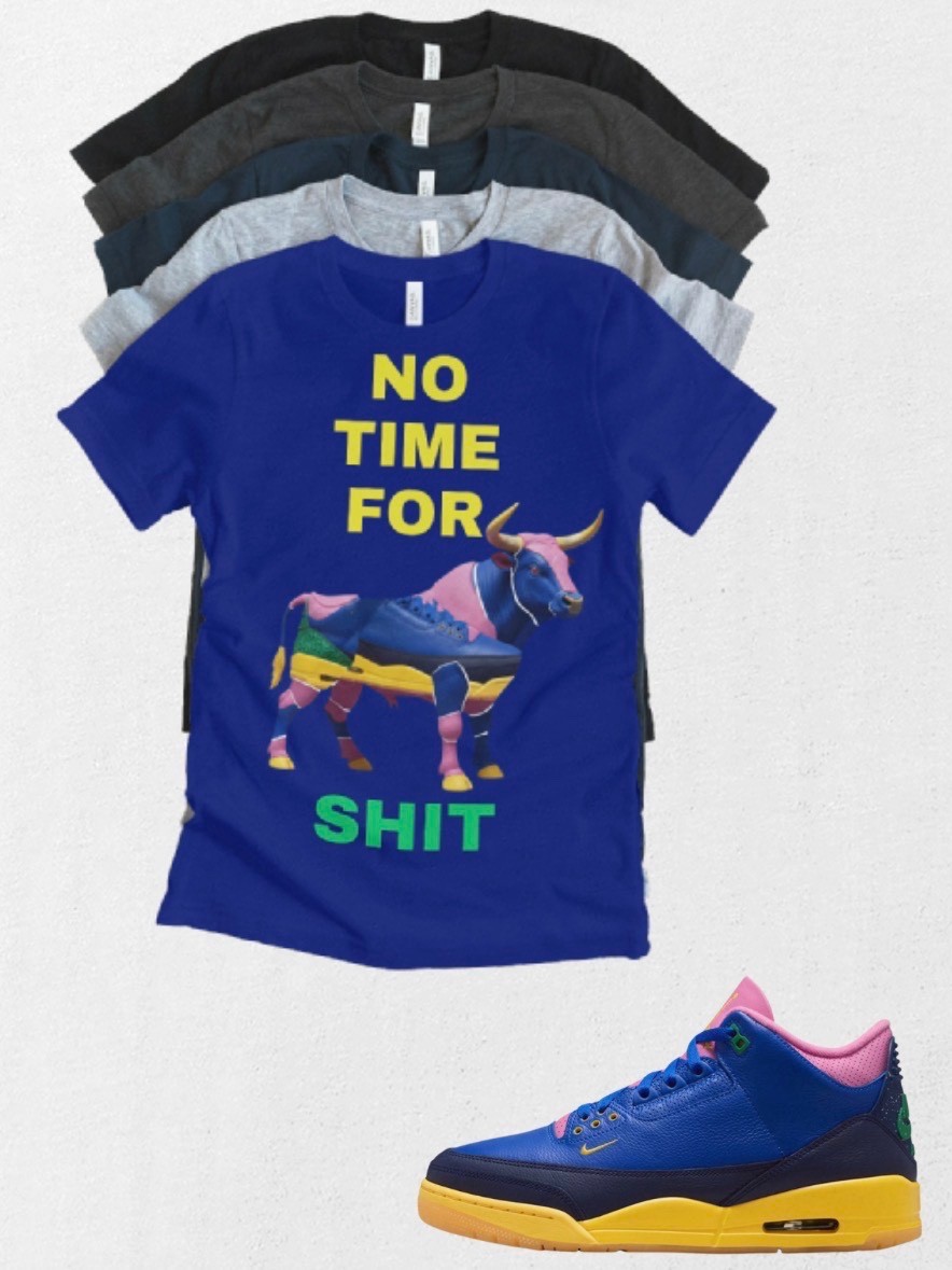 Shirt to match Jordan 3 OG Retro x Jordan 3 SP “Brazil” No BS Matching Tee
