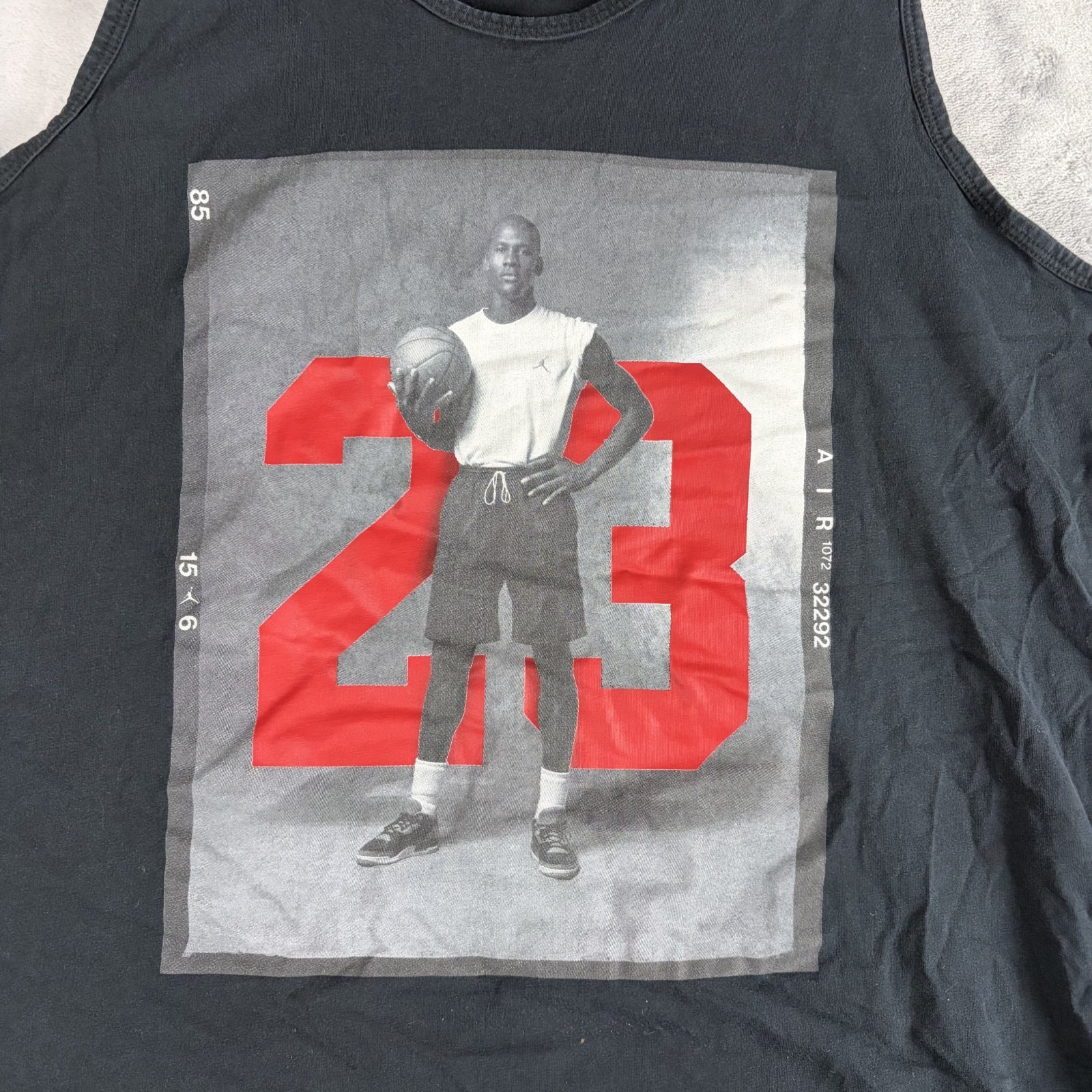 Nike Air Jordan 23 Mens Large Michael Jordan Graphic black Tank Top jumpman