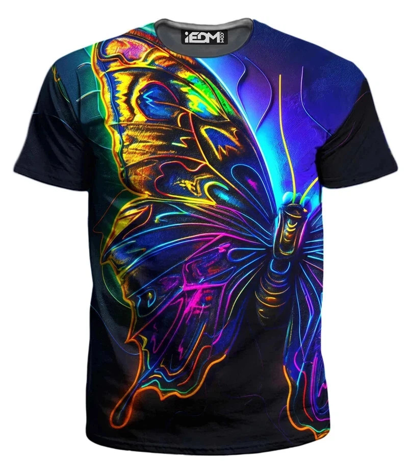 Men’s T-Shirts 3D Print Colorful Pattern Round Neck T-Shirts Casual for Men