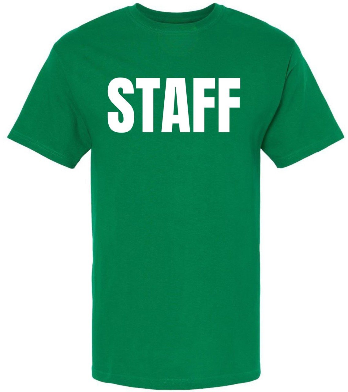 Staff T Shirt Printed Work Uniform Crewneck Tee Event Security Team Shirt