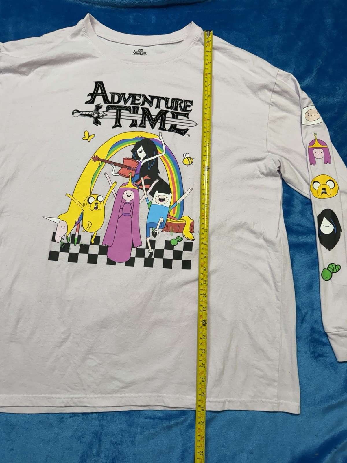 Adventure Time Cartoon Network Long Sleeve Graphic Shirt Size 2XL