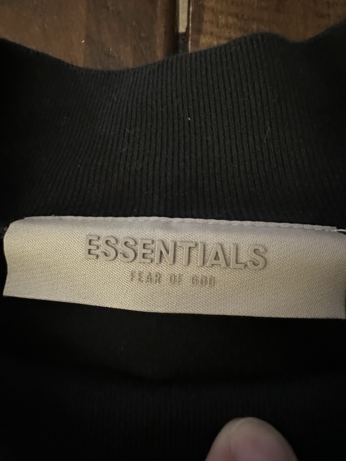 Fear of God Essentials Mockneck Long Sleeve Shirt – Stretch Limo Black NWOT