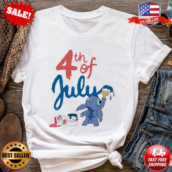 4th Of July Stitch Shirt, Disney Patriotic Stitch T-Shirt | S-5XL multicolor