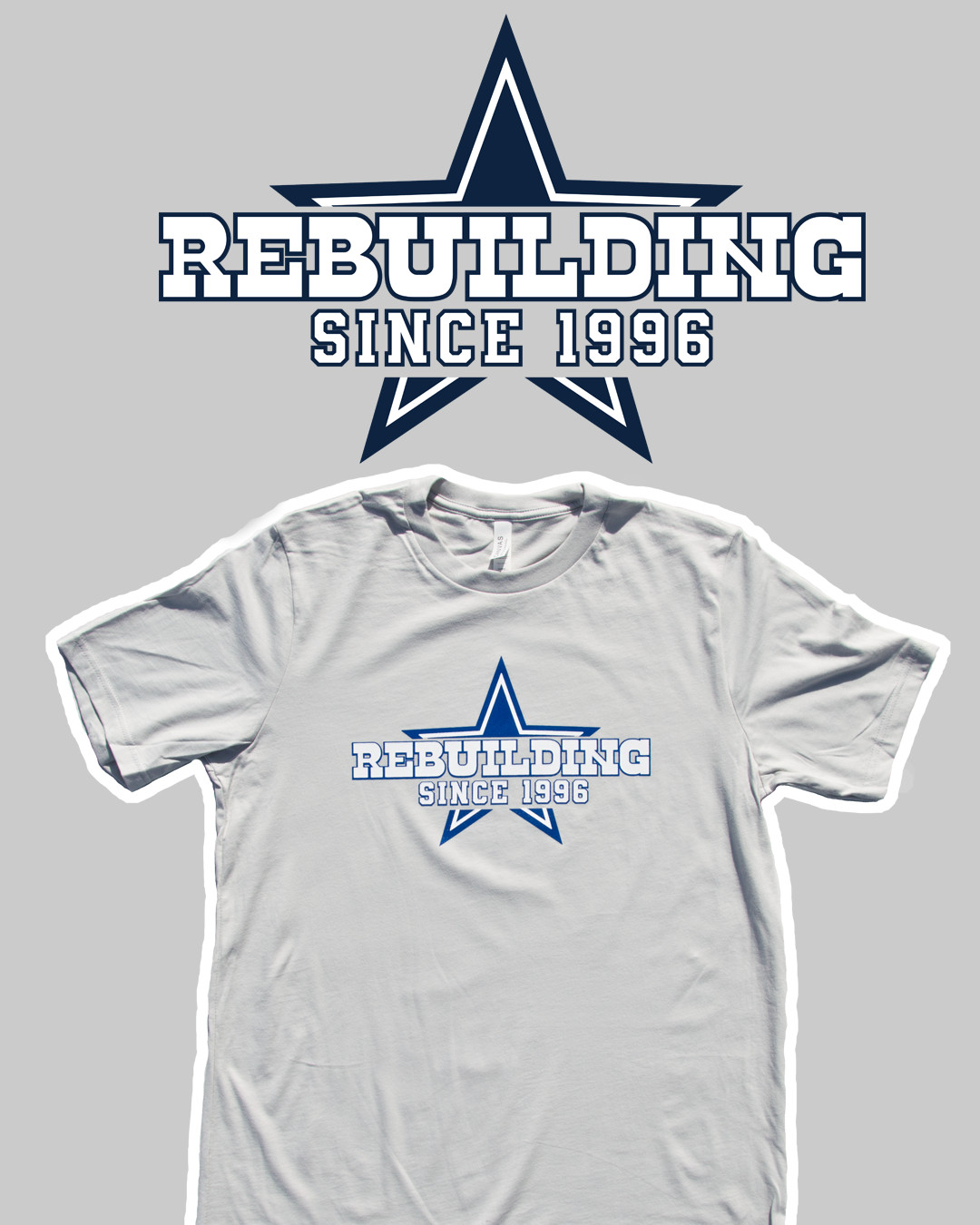 Dallas Cowboys Football NFL Rebuilding Funny Screen Printed t-shirt