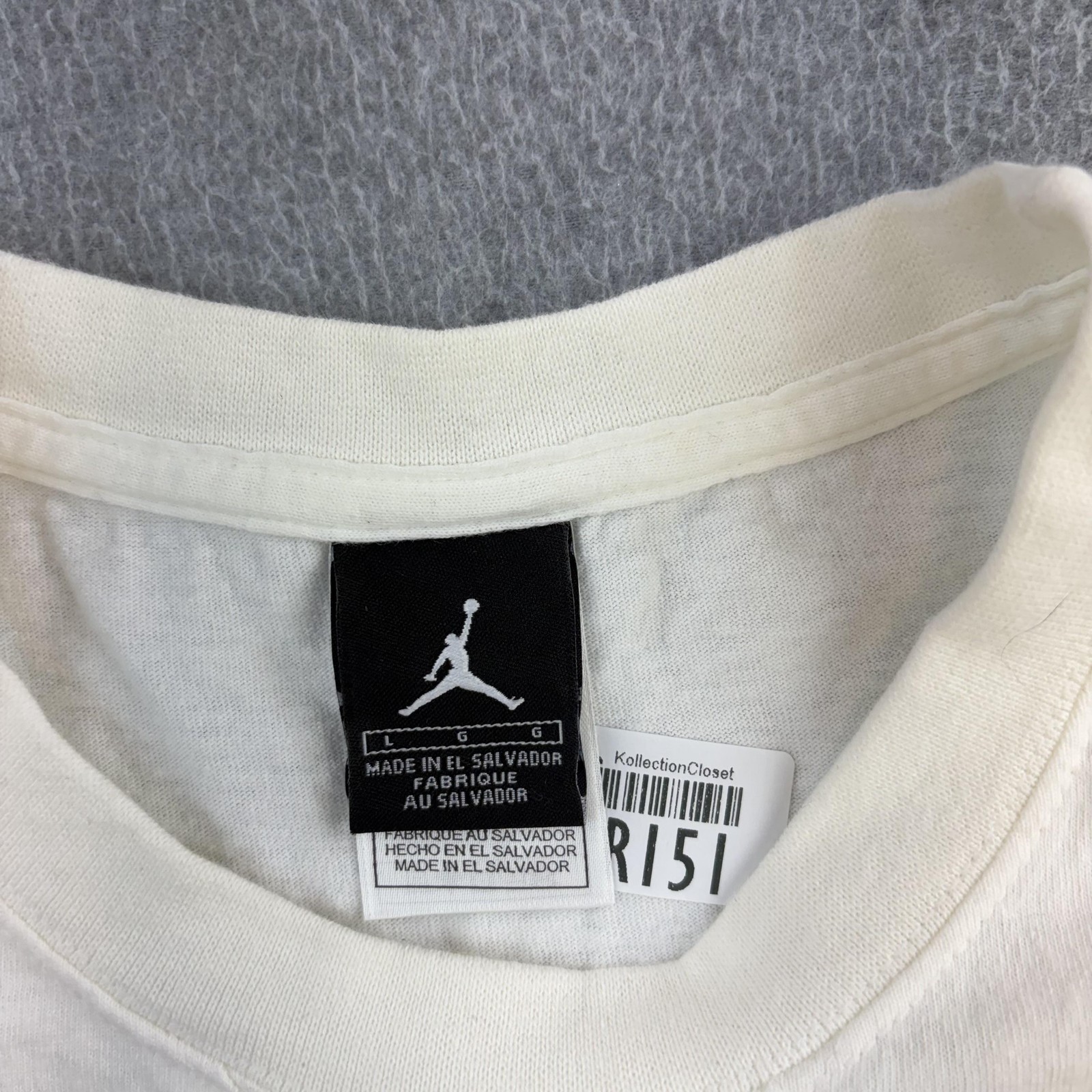 Jordan Shirt Mens Large White Sleeveless Sneaker Graphic Muscle Tee Adult
