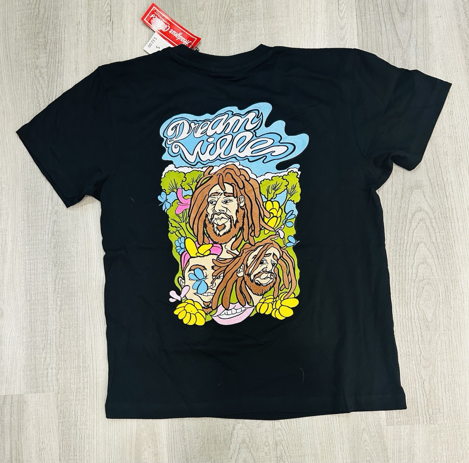 Dreamville Festival 2023 Graphic T-shirt Men Small Black J Cole Two Sided