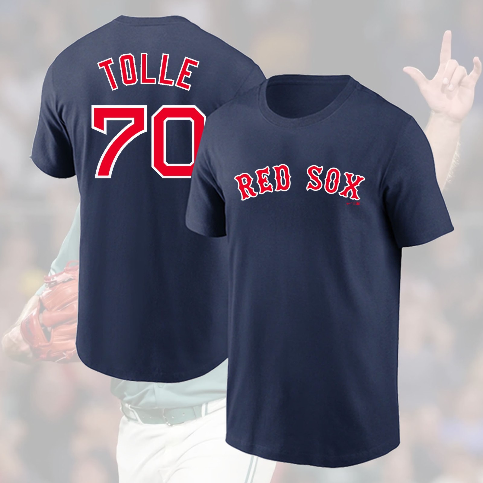 NEW SALE! Payton Tolle #70 Boston Red Sox 2025 Name & Number For Fans