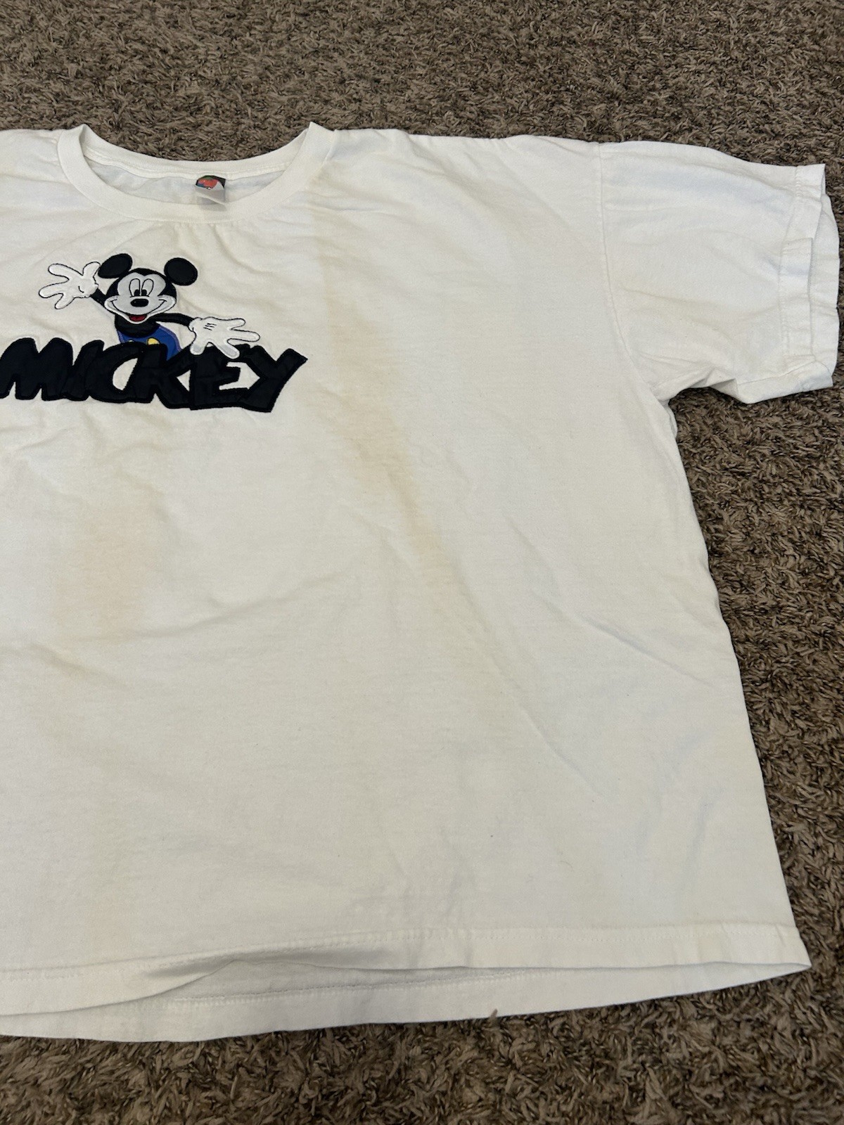 Vintage Mickey Mouse Embroidered Disney Unlimited T-shirt 4XL Boxy