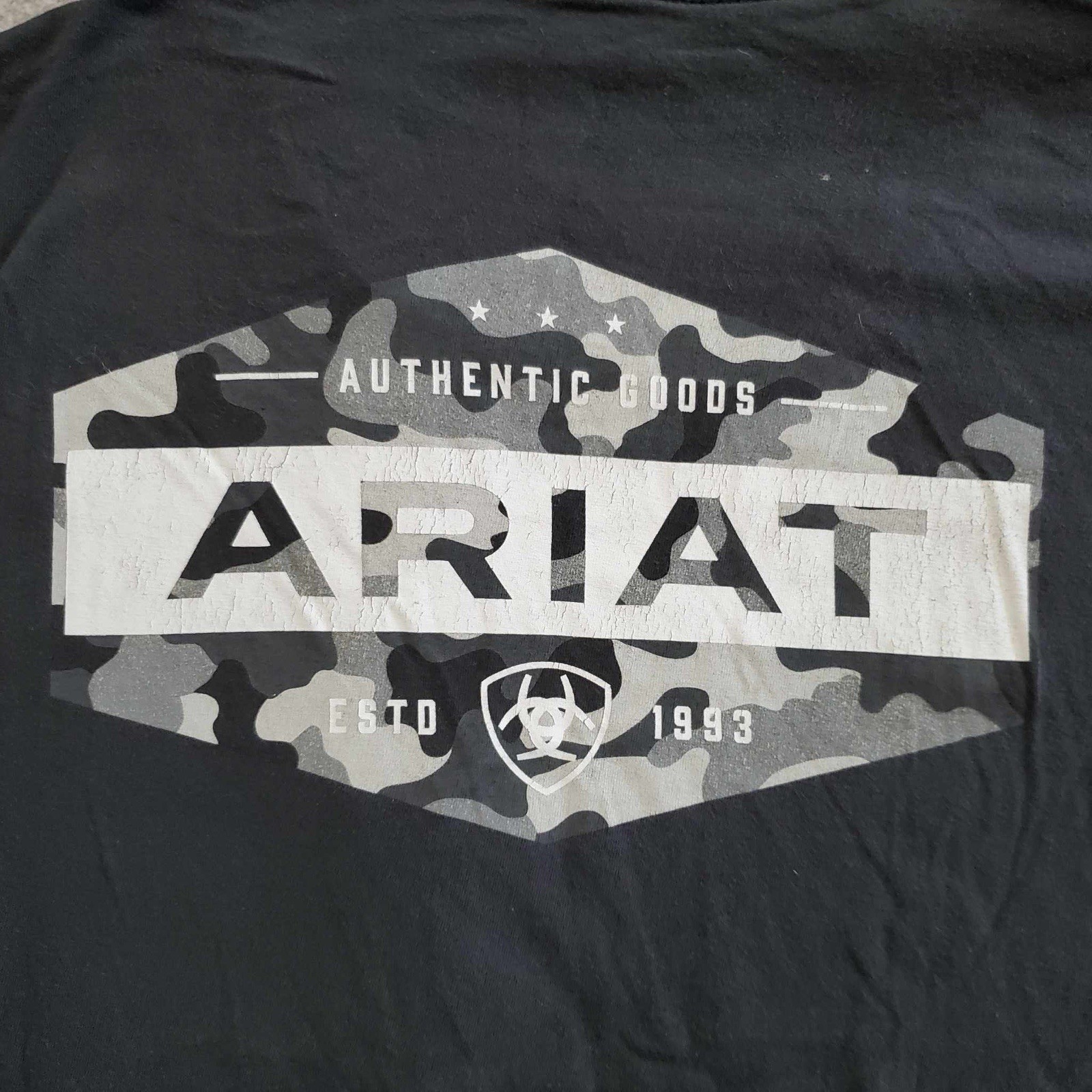 Ariat Mens XL T Shirt By Buckle Work Wear Black