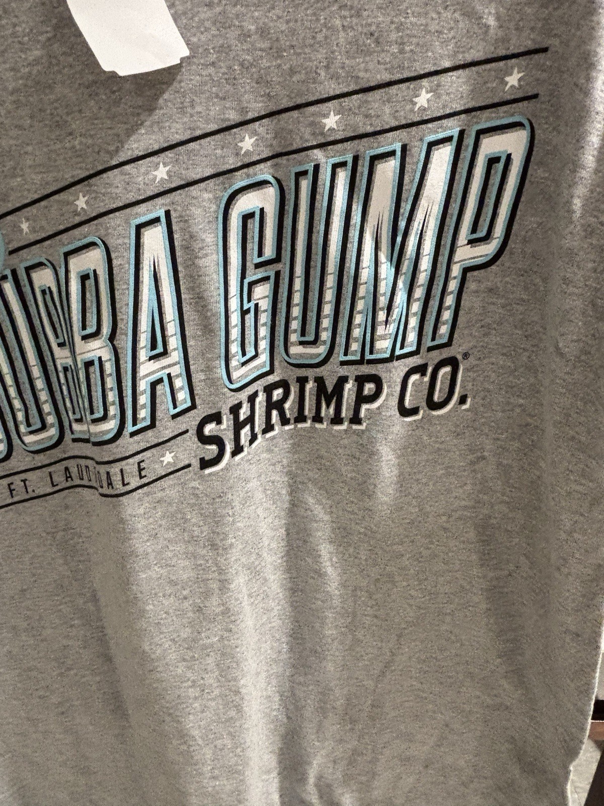 NWT Bubba Gump Shrimp Co. Origin tee, Size large. Short sleeve.90/10 cotton/poly