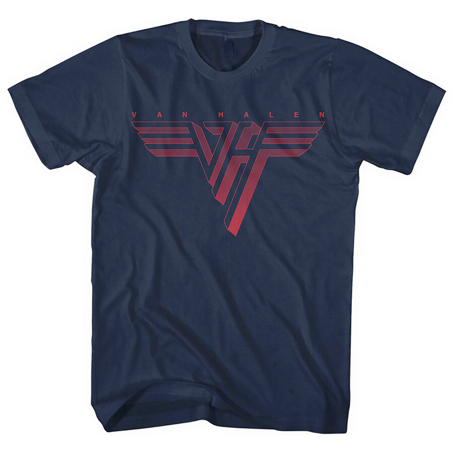 Van Halen – Classic Red Logo – 3X Navy Blue T-shirt