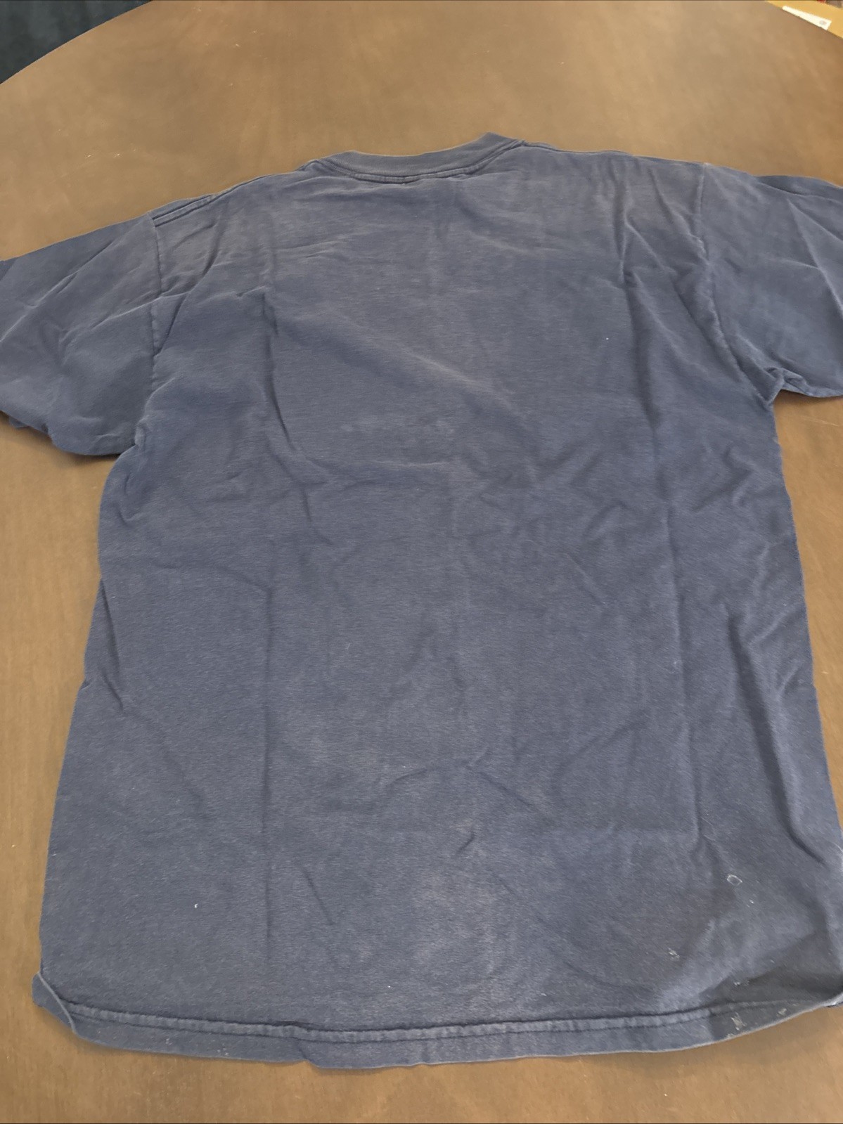 Gold Basicss Label Voltron – Blue Shirt – XL Cracking on Decal