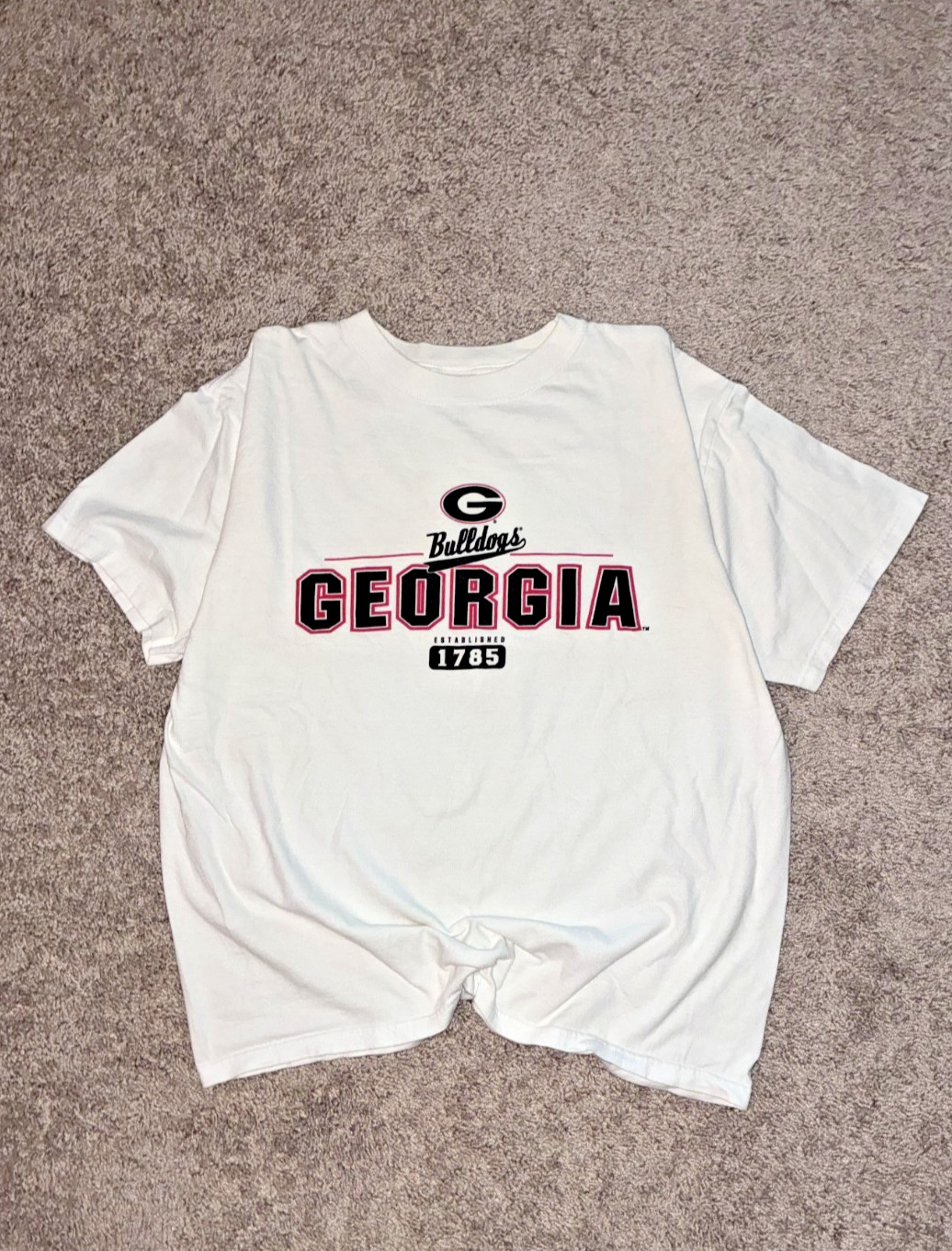 Y2K Georgia Bulldogs Mens Large College T shirt 2000s Blue Anvil Tag No flaws