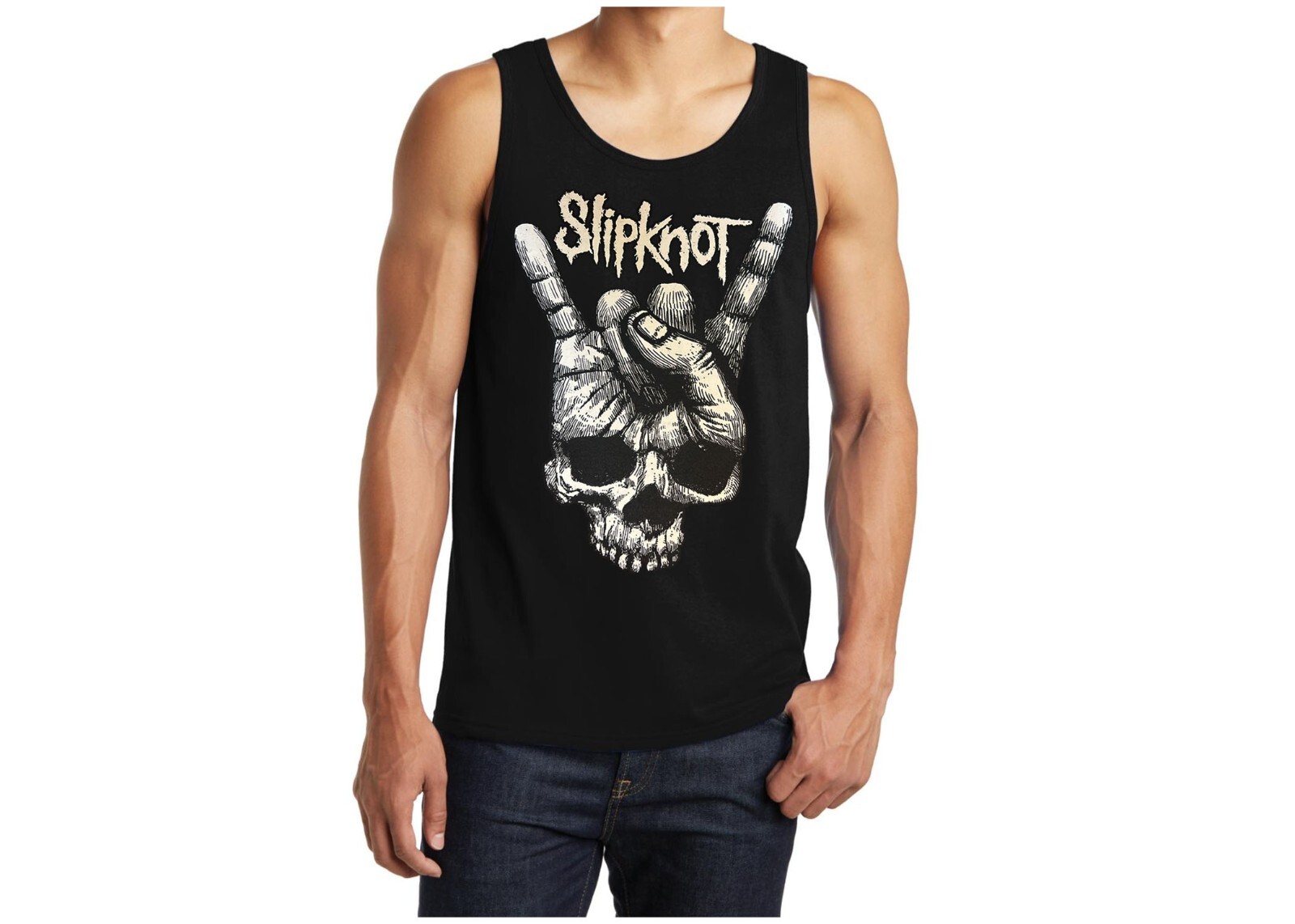 Slipknot Vintage Rock Band Black Tank Top (Various Colors)