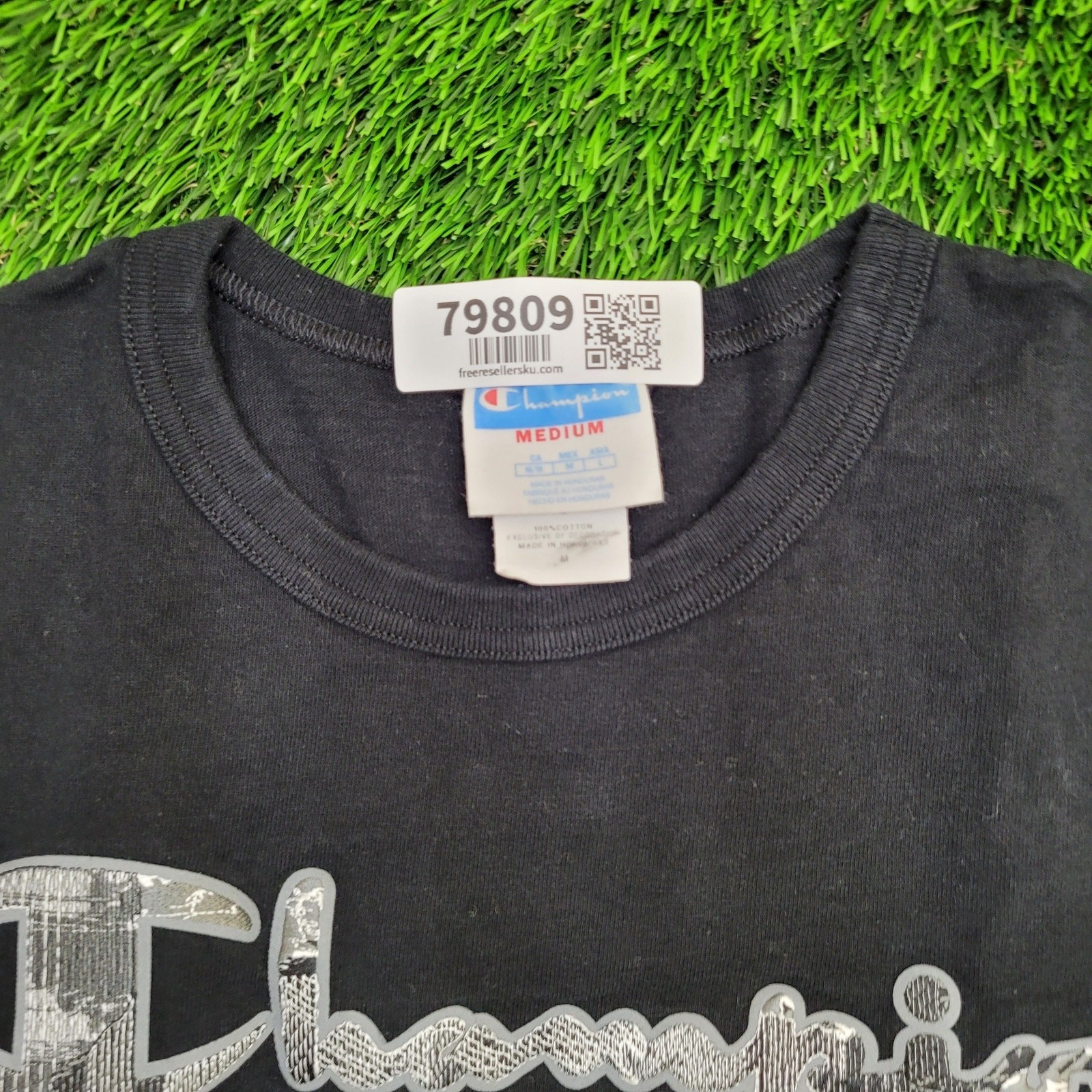Champion Shirt Medium 20×26 Script Embroidered