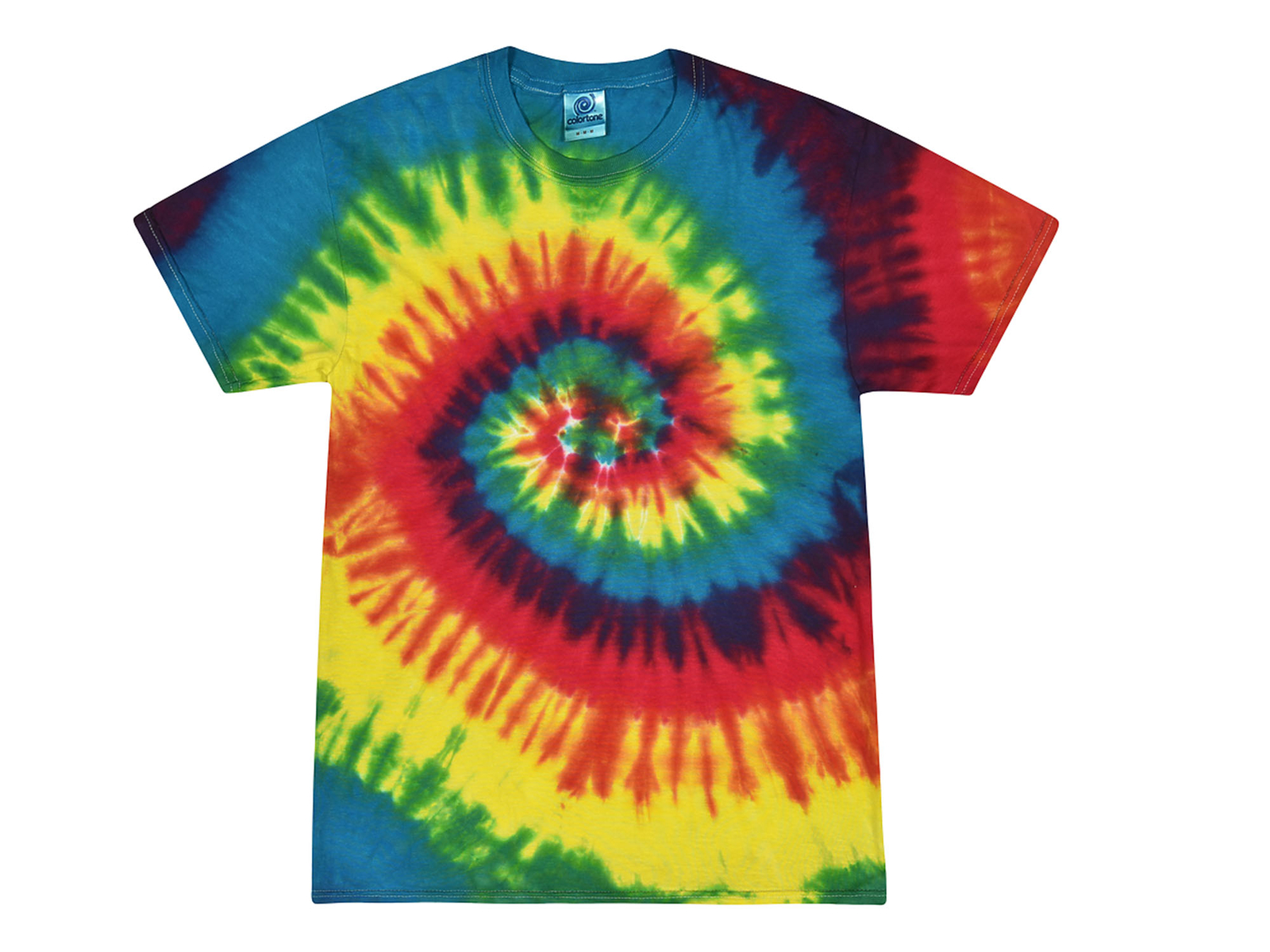 Tie Dye T-Shirts Rainbow Kids & Adult S M L XL 2XL 3XL 4XL 5XL Cotton Colortone