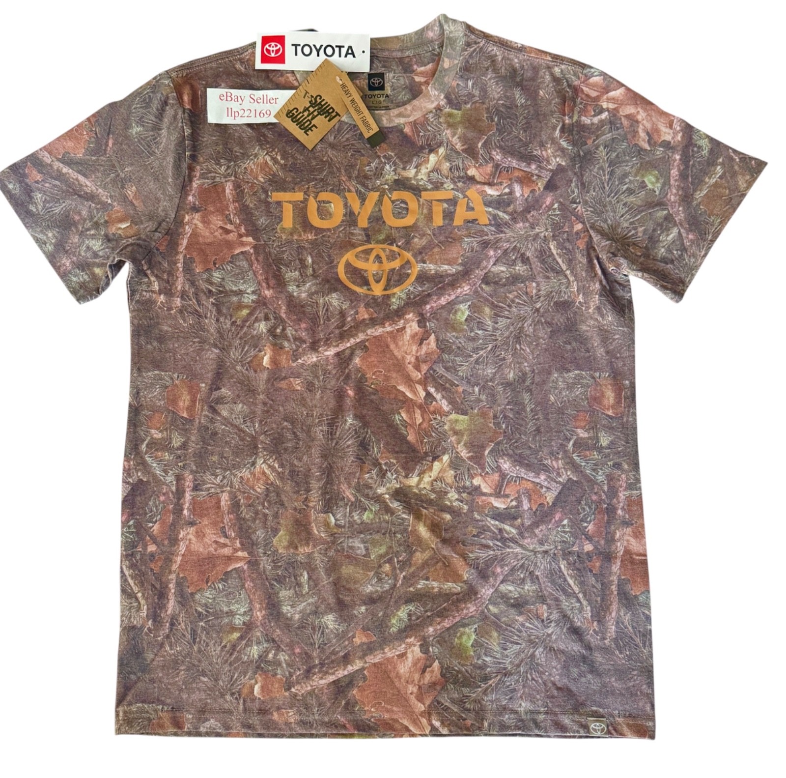 Official Licensed TOYOTA Camouflage Camo Crew T-Shirt (Men’s Large) New With Tag