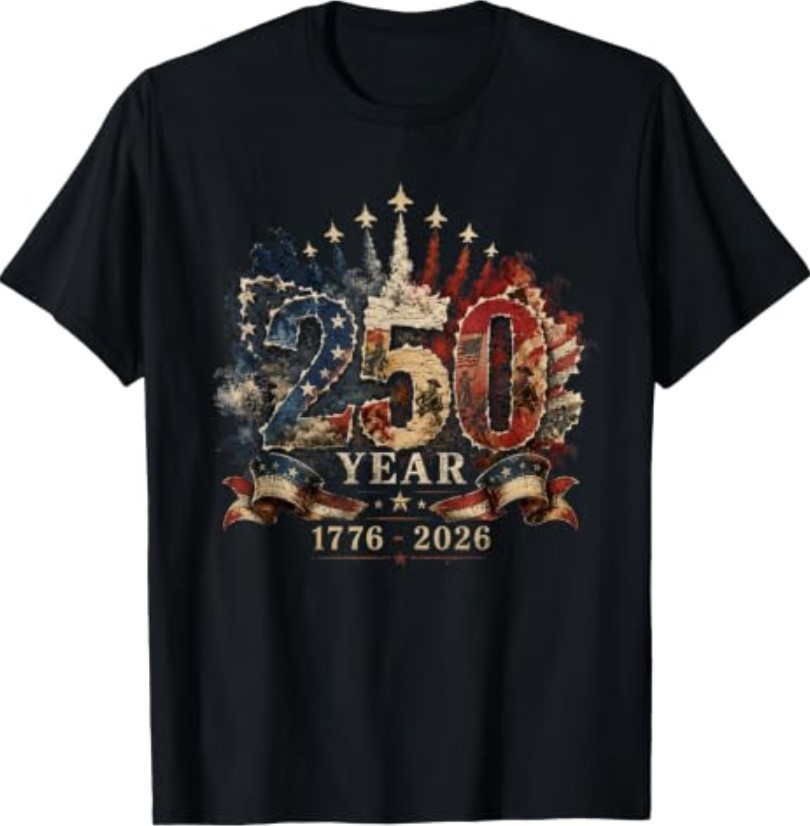 250th Anniversary 250 Year America Freedom Air Jets T-Shirt