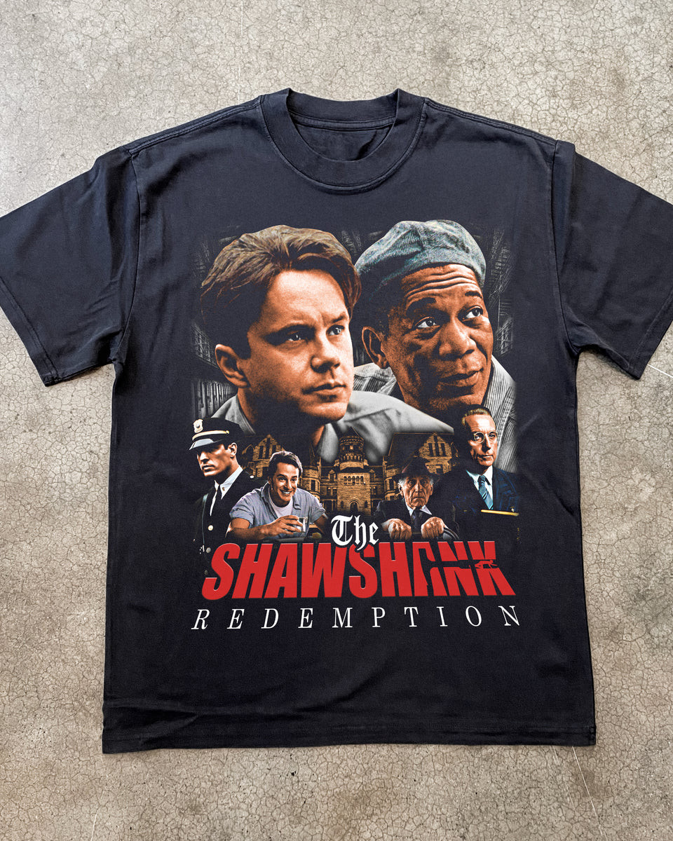 The Shawshank Redemption Movie T-Shirt Prison Film Graphic Tee S-5XL