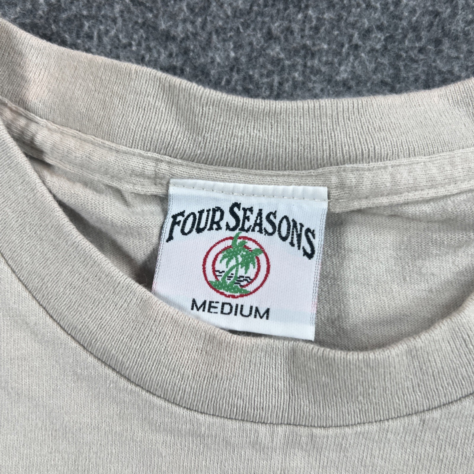 Vintage 1990’s Four Seasons Tee Shirt Made in USA Single Stitch Crew Neck