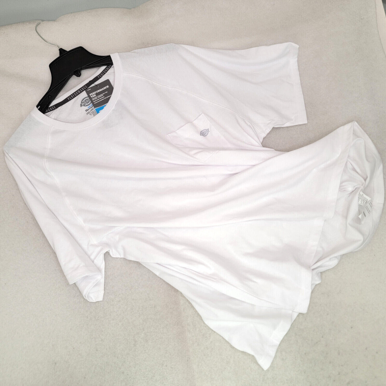 DICKIES Cooling Shirt MENS 3XL XXXL WHITE Fast Dry POCKET Tee Casual Work NWT