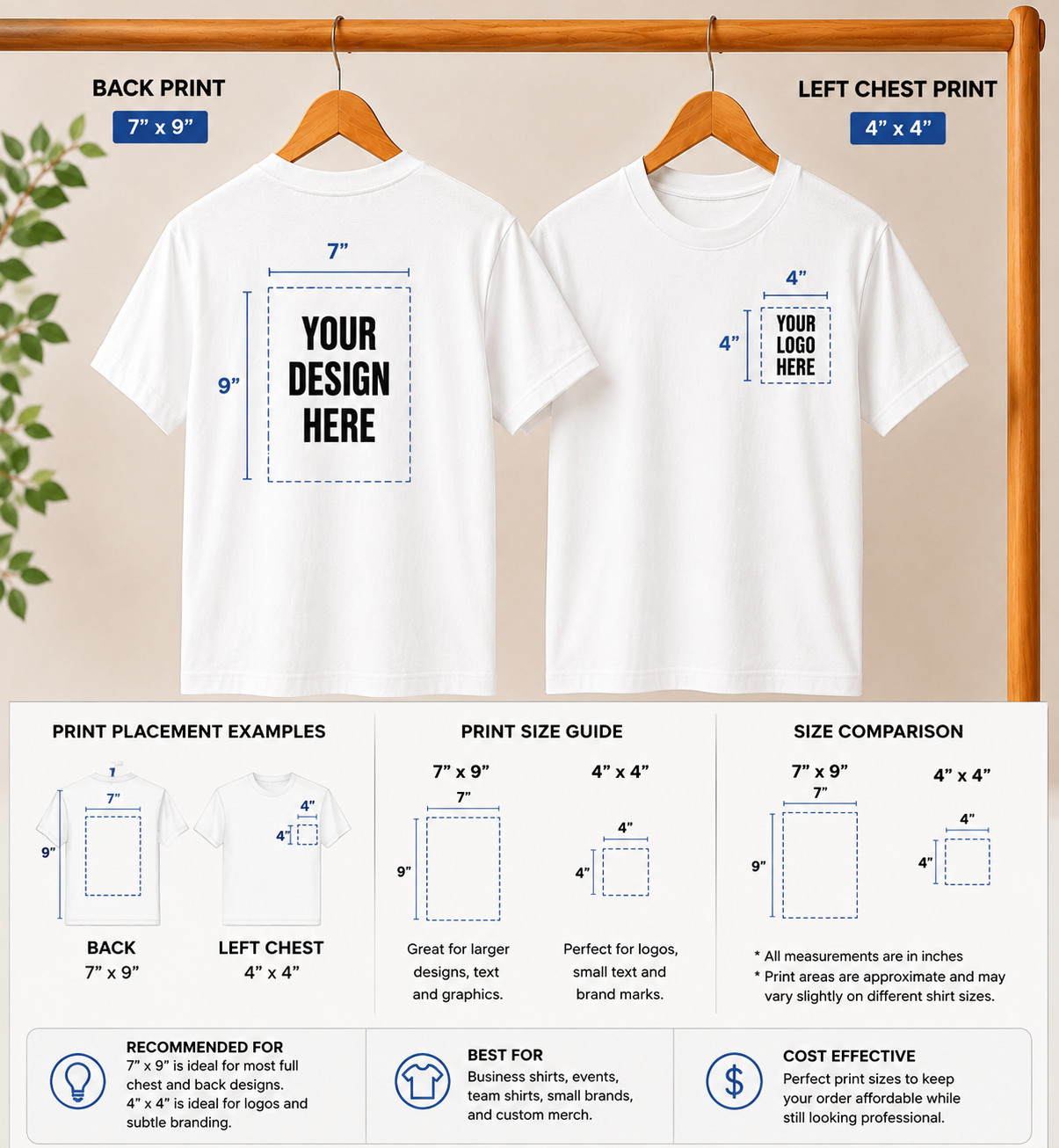 Custom T-Shirts: Print Your Photo/Logo Front & Back, Unisex Personalized Tee