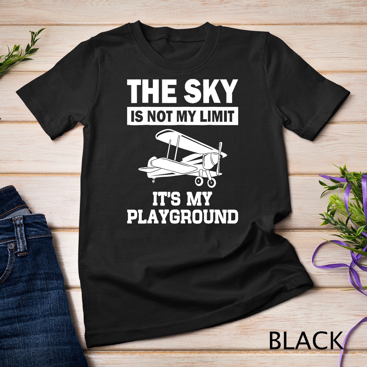 Funny Airplane Aviation Pilot Aircraft Aeroplane Men Women Unisex T-shirt