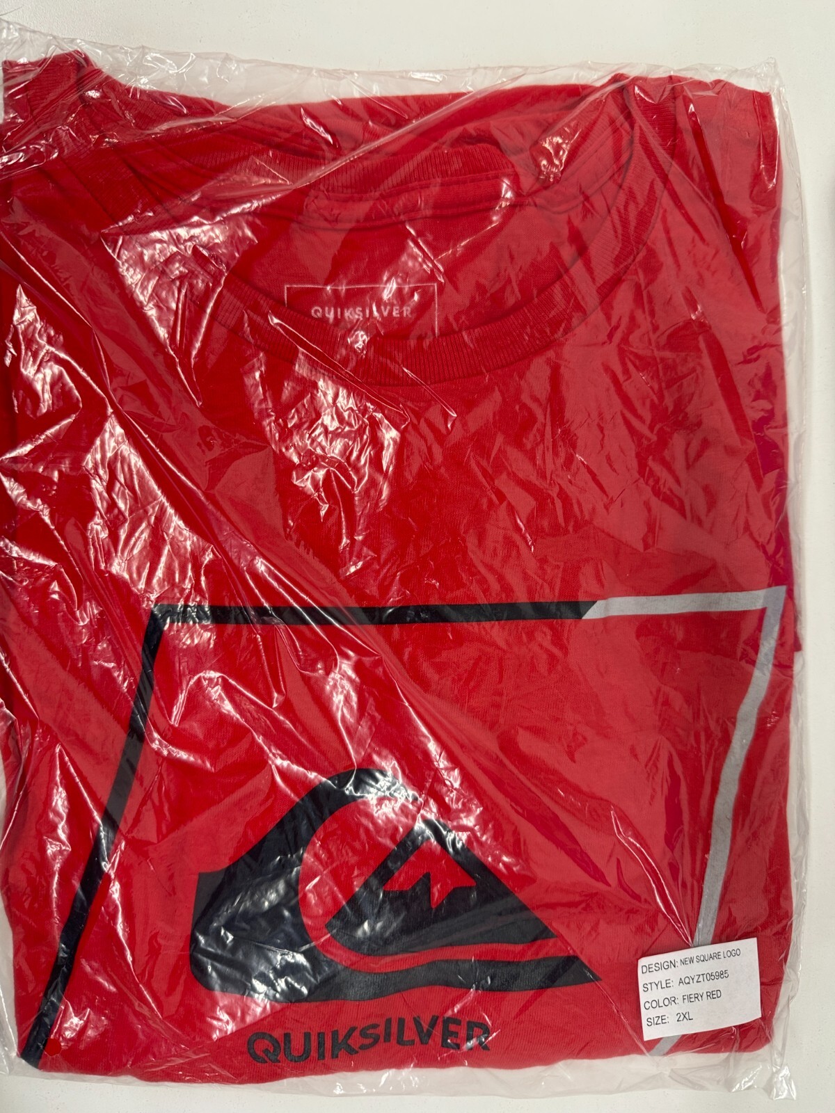 QUIKSILVER MENS NEW SQUARE LOGO T SHIRT