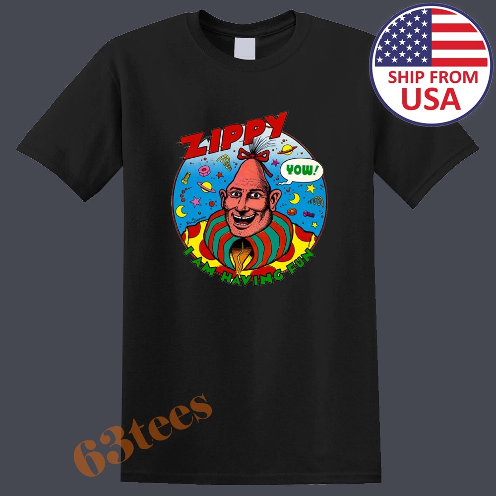 Zippy The Pinhead Movie Men’s Black Size S to 3XL