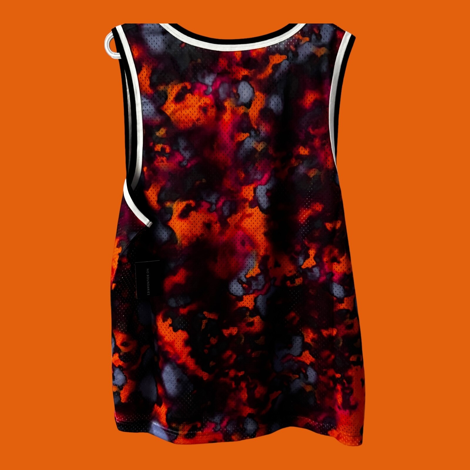 No Boundaries Mesh Tank Orange Size Medium (38-40) NWT
