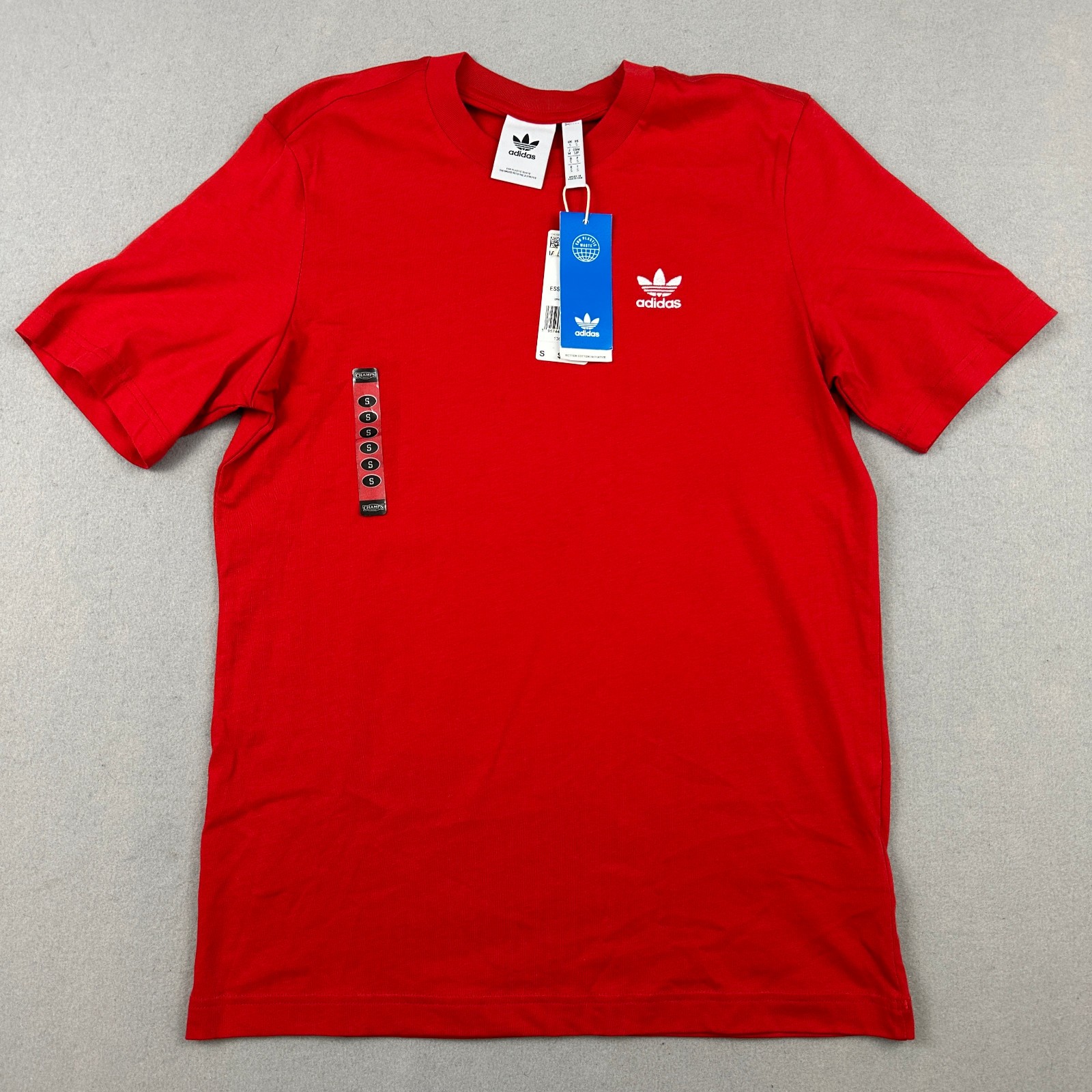 Adidas Shirt Men Small Better Scarlet Essential Tee Crewneck Short Sleeve New S