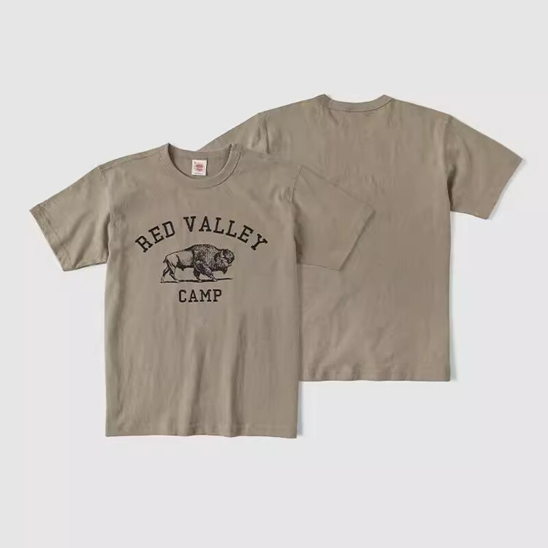 NON STOCK Retro Men T-Shirt America BISON Cotton Tee Heavyweight Unisex T-shirts