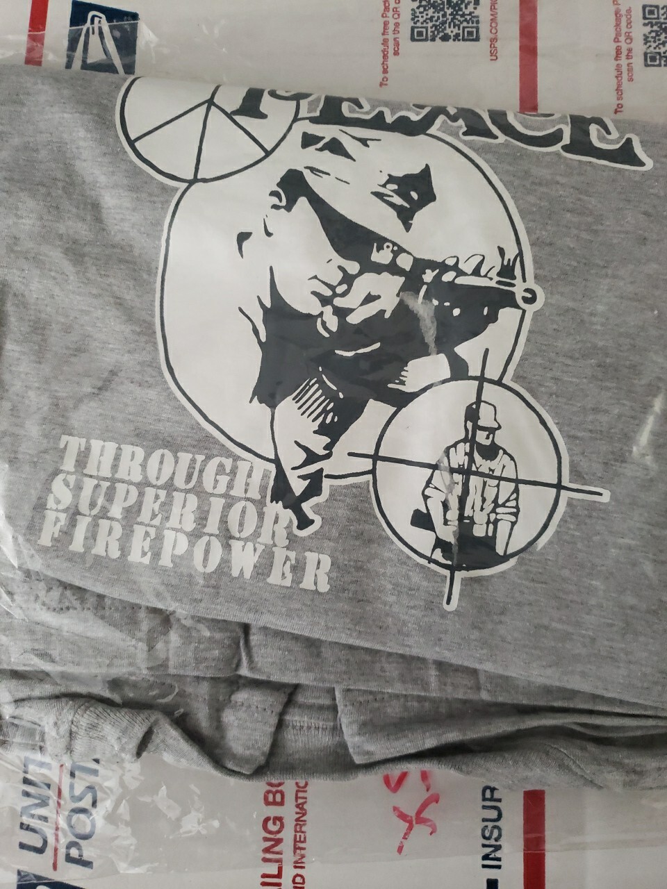 PEACE THROUGH SUPERIOR FIREPOWER gun rights Mens 2xl T-Shirt Trl4#318
