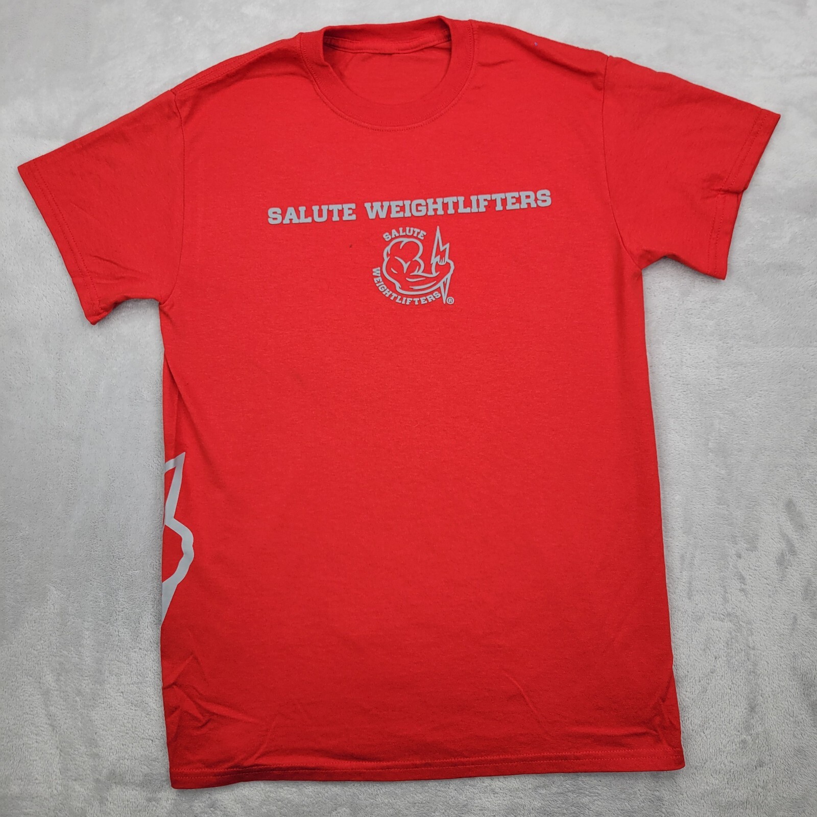 Salute Weightlifters Shirt Men Small Performance Training Gym Bodybuilder Muscle