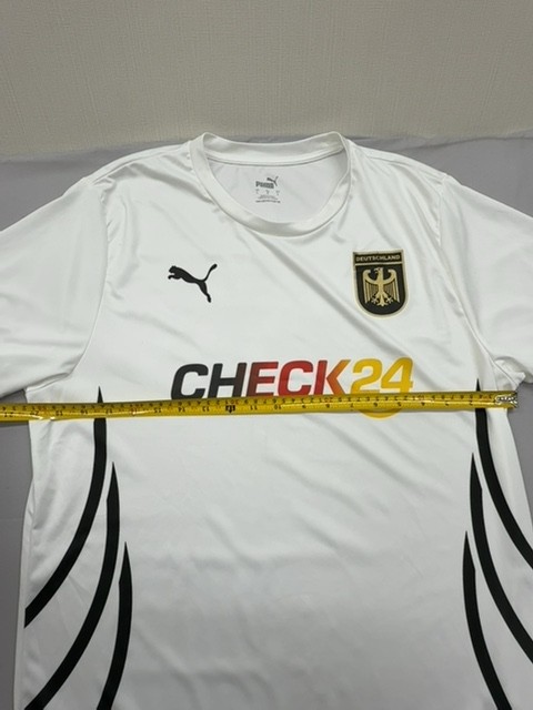 Puma Men’s Soccer Jersey White L 2024 Short Sleeve New