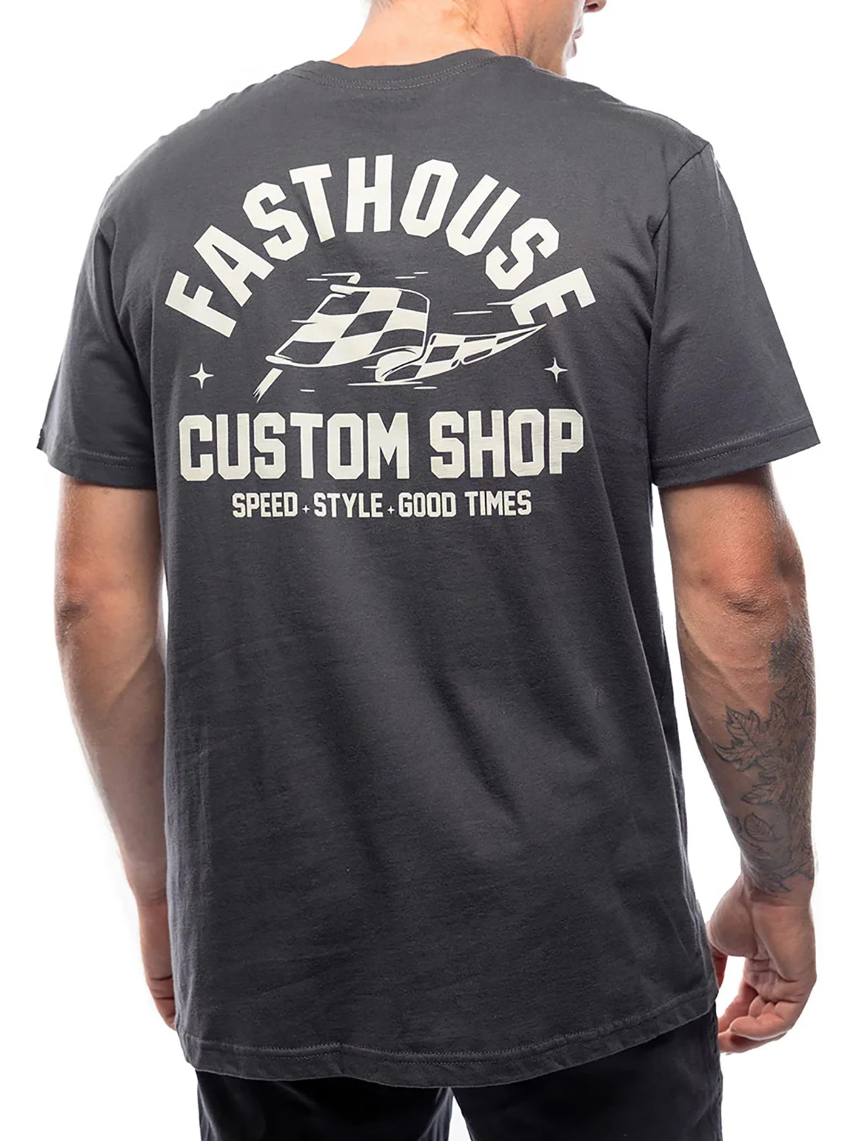 Fasthouse Men’s Dispatch Short Sleeve T-shirt Custom Speed Shop Motocross Tee