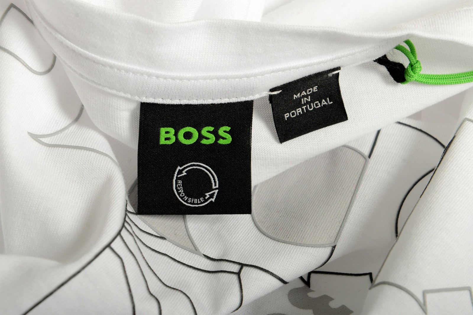 Hugo Boss Men’s “Tirax 1” White Logo Print Short Sleeve T-Shirt US 2XL IT 56