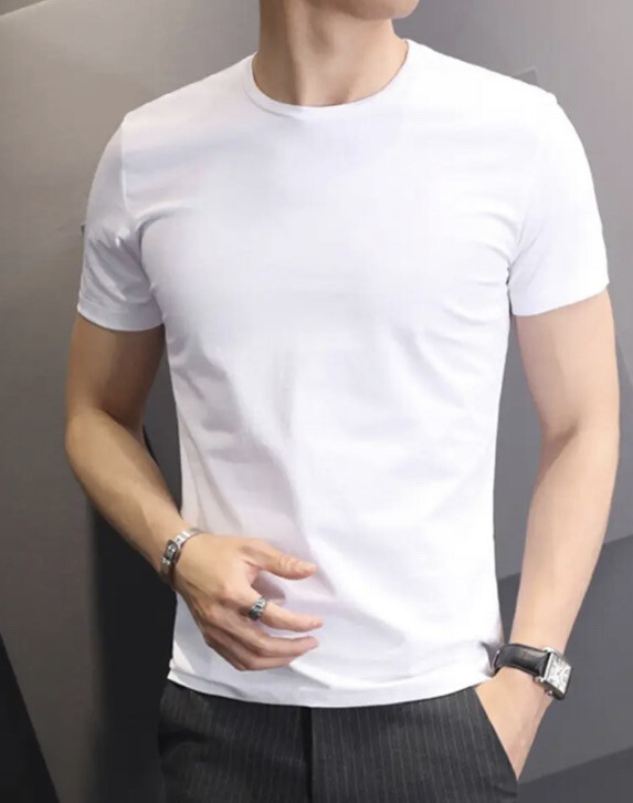 Hanes 2135Z0 T-Shirt for Men, – White/black